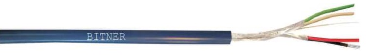 BiTsensor PE-PVC Blue 2x2x22AWG